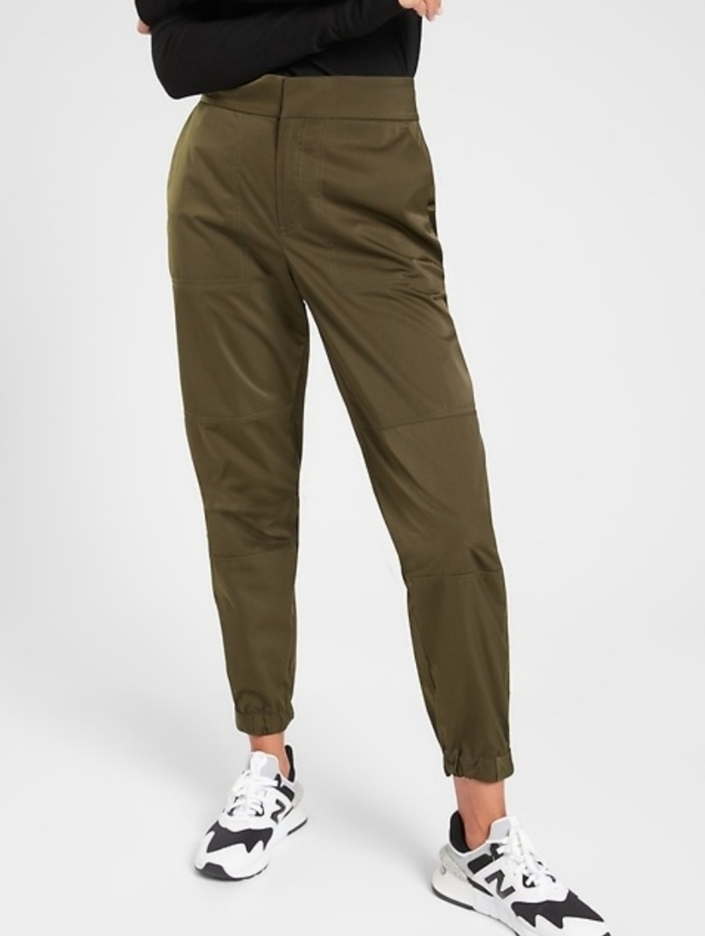 Athleta Radiant Jogger Tool Pants Woman’s 6 Tortuga Olive View 4